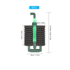 Aquarium Double-Head Sponge Filter (Air-Powered, Dual Sponge, Water Purifying)