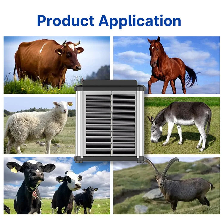 B38A Solar-Powered 4G Mini GPS Tracker for Cows, Sheep & Cattle - Compact Animal Tracking