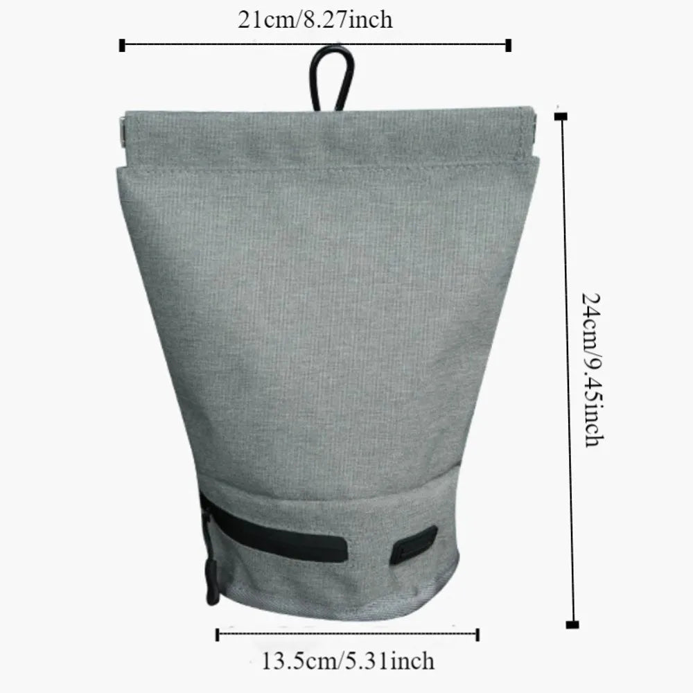 Oxford Dog Poop Bag Carrier with Hook (Waterproof, Portable)