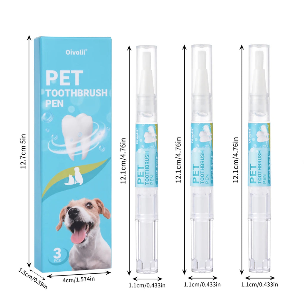 Soft-Brush Dental Gel Pen — Tartar Control & Gentle Gum Care, 3-Pack