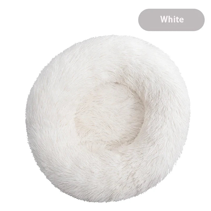 Round Plush Dog Bed