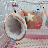 Plush Hammock Tunnel — Cozy Cage Hideout for Hamsters & Small Pets