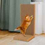 Large Cardboard Cat Scratcher & Nest Bed — Full-Stretch Scratch Pad