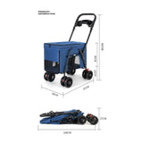 Foldable Dog Stroller Sturdy Oxford Material Large Pet Stroller Lightweight