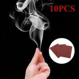 10PCS Chemical Magic Paper Cool Close Up Magic Trick Fingers Smoke Hells Smoke Stage Stuffs Fantasy Prop Make Fun Magic Tricks