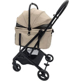 Pet Stroller Aluminum Frame One-Click Adjustable Comfortable One-Hand Folding Compact Travel For Dogs Cats