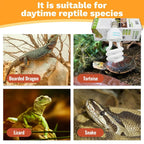 UVB Reptile Basking Lamp — Calcium & Vitamin D Light, 5.0/10.0/15.0