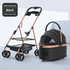Lightweight Foldable Pet Stroller Cart for Dogs & Cats — Versatile Outdoor Travel Dog & Cat Stroller