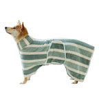 Quick-Drying Dog Bathrobe — Ultra-Absorbent Coral Fleece, Easy On/Off
