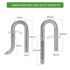 Stainless Steel Aquarium Lily Pipe & Oil Film Skimmer Set (WYIN Style)