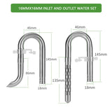 Stainless Steel Aquarium Lily Pipe & Oil Film Skimmer Set (WYIN Style)