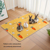 Carrot-Shaped Rabbit Pee Pad — Reusable & Machine Washable