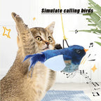 Chirping Plush Bird Hanging Cat Toy