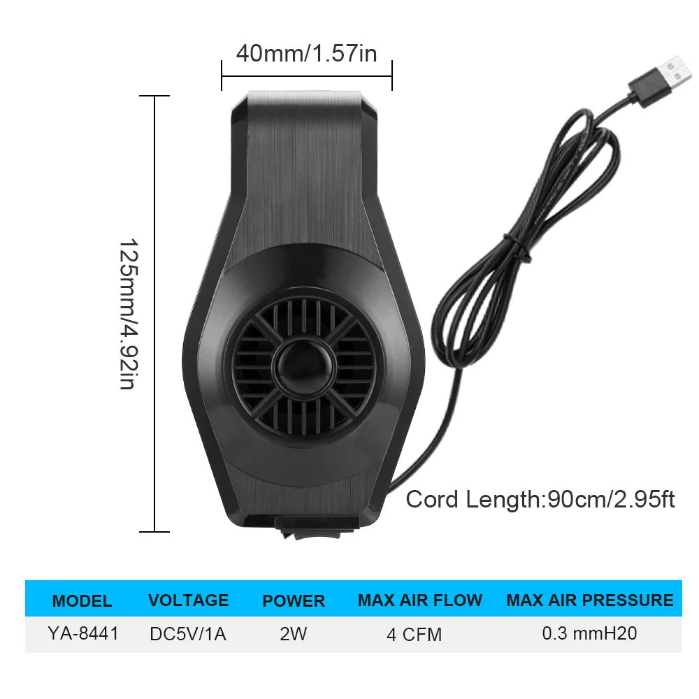 USB Aquarium Cooling Fan — Adjustable Speed for Shrimp Tanks