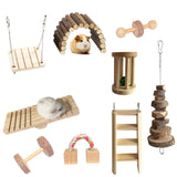 Natural Pine Chew Toys — Wooden Molar Toys for Small Pets
