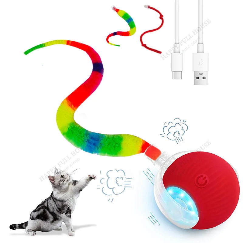 2-in-1 Automatic Interactive Cat Ball Toy