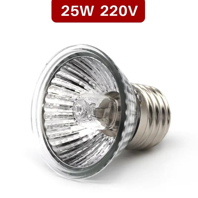 Flat-Face Ceramic Heat Lamp — Moonlight Night Bulb for Reptiles & Brooders, E27