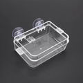 Anti-Escape Reptile Feeder Bowl — Clear Food & Water Dish for Small Reptiles