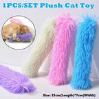 Mint & Crinkle Paper Long Plush Cat Pillow Toy — Bunny-Kick Cuddle Toy