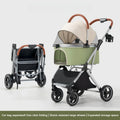 Ultra-Lightweight Foldable Pet Stroller with Detachable Basket for Small & Medium Dogs & Cats — Portable