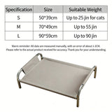 Elevated Cooling Dog Cot Bed, Moisture-Proof & Washable