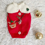 Christmas Princess Sweater Dress for Cats (Knitted Apparel)