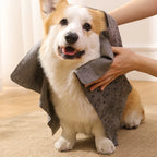 Imitation Deerskin Pet Drying Towel — Large Absorbent Quick-Dry Towel