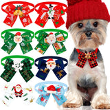 Fashion Christmas Dog Bowtie 50-Pack (Grooming Accessory)
