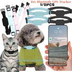Waterproof Dog GPS Tracker with Movement Alert & Anti-Loss Alarm - iOS & Android (1-2 Pack)