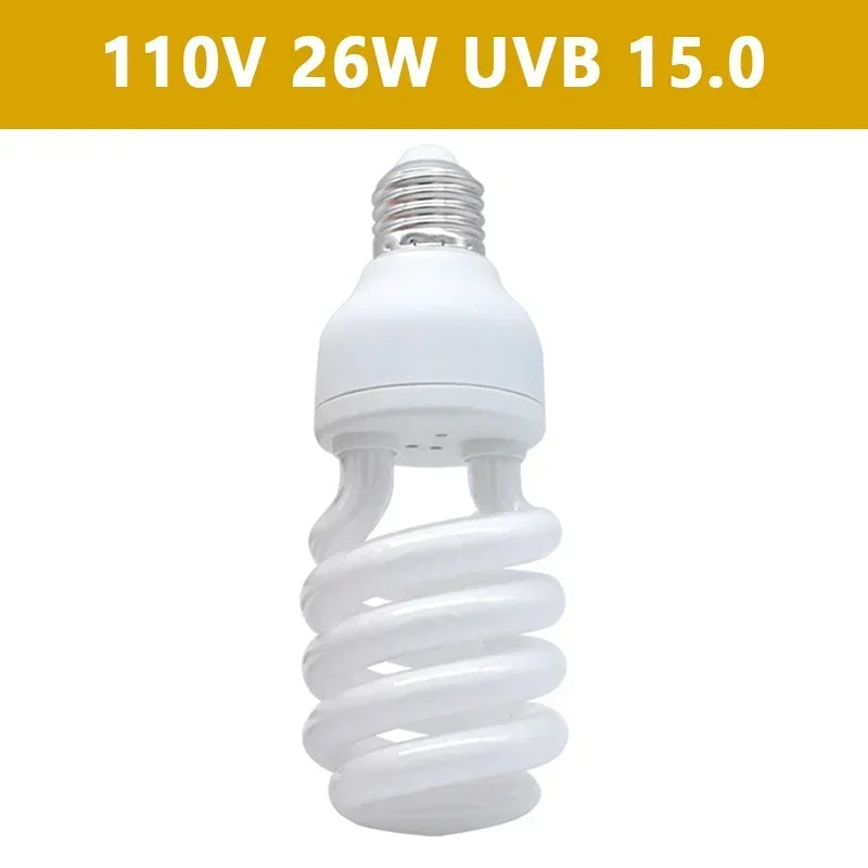 UVB Reptile Basking Lamp — Calcium & Vitamin D Light, 5.0/10.0/15.0