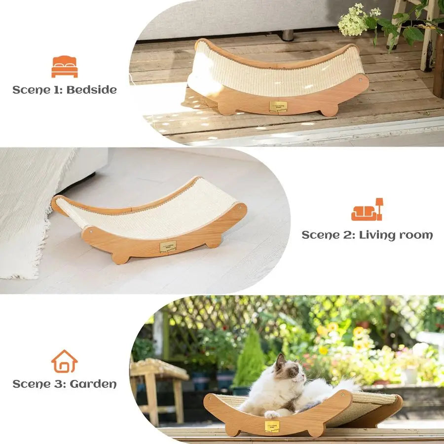 Sisal Cat Scratcher Hammock Chair for Large Cats