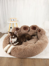 Fluffy Plush Winter Pet Bed Basket