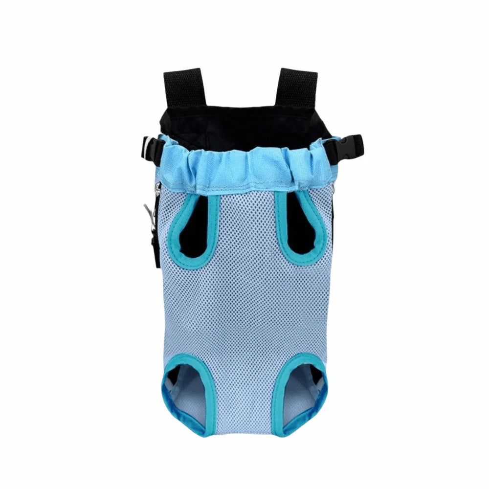 Hands-Free Dog Front Carrier (Mesh, Double Shoulder, Portable)