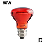E27 Infrared Heat Bulb for Reptiles & Poultry — 25W-100W, Day & Night Use