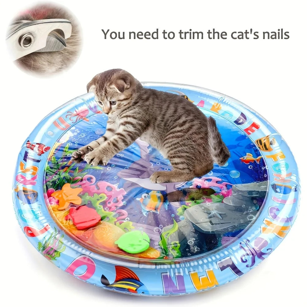 Interactive Floating Fish Cat Play Mat