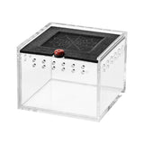 Acrylic Insect Feeding Box — Ventilated Habitat for Spiders & Small Bugs