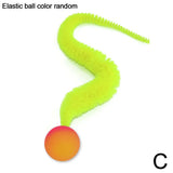 Fluffy Tail Bouncy Cat Teaser Ball — Elastic Bounce Mimics Prey
