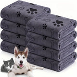 Quick-Drying Microfiber Dog Towel — Super-Absorbent Bath & Car Towel