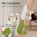 Self-Cleaning Silicone Corner Scratcher & Grooming Comb