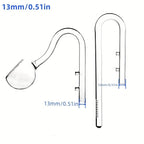 Borosilicate Glass Aquarium Inflow & Outflow Pipe (13/17mm)