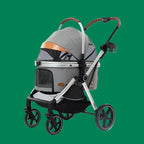 One-Click Auto-Folding Large-Space Dog & Cat Stroller