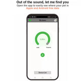 Waterproof GPS Cat Collar Tracker - Bluetooth Locator for Apple & Android