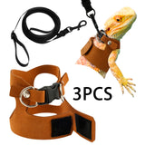 Reptile Leash & Harness Set — 3 Adjustable Sizes for Bearded Dragons