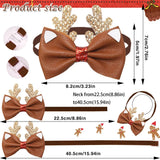 Leather Christmas Bowtie 30-Pack (Exquisite Small Pet Style)