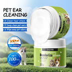 Pet Ear Cleaning Wipes with Chamomile & Aloe — Earwax & Tear Stain Remover, 100-Count
