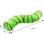 Christmas Cat Tunnel Toy — Foldable Crinkle Play Tube