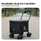 Sturdy Oxford Fabric Foldable Large Dog Carriage Stroller
