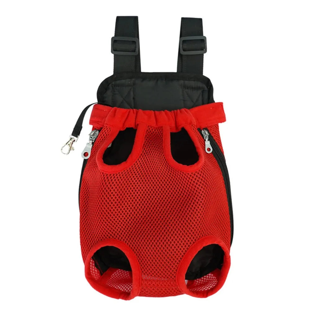 Double-Shoulder Pet Carrier Backpack (Breathable, Adjustable, Dog & Cat)