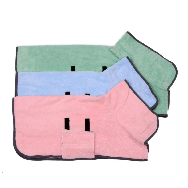Quick-Drying Pet Bathrobe — Absorbent Wrap for Dogs &amp; Cats
