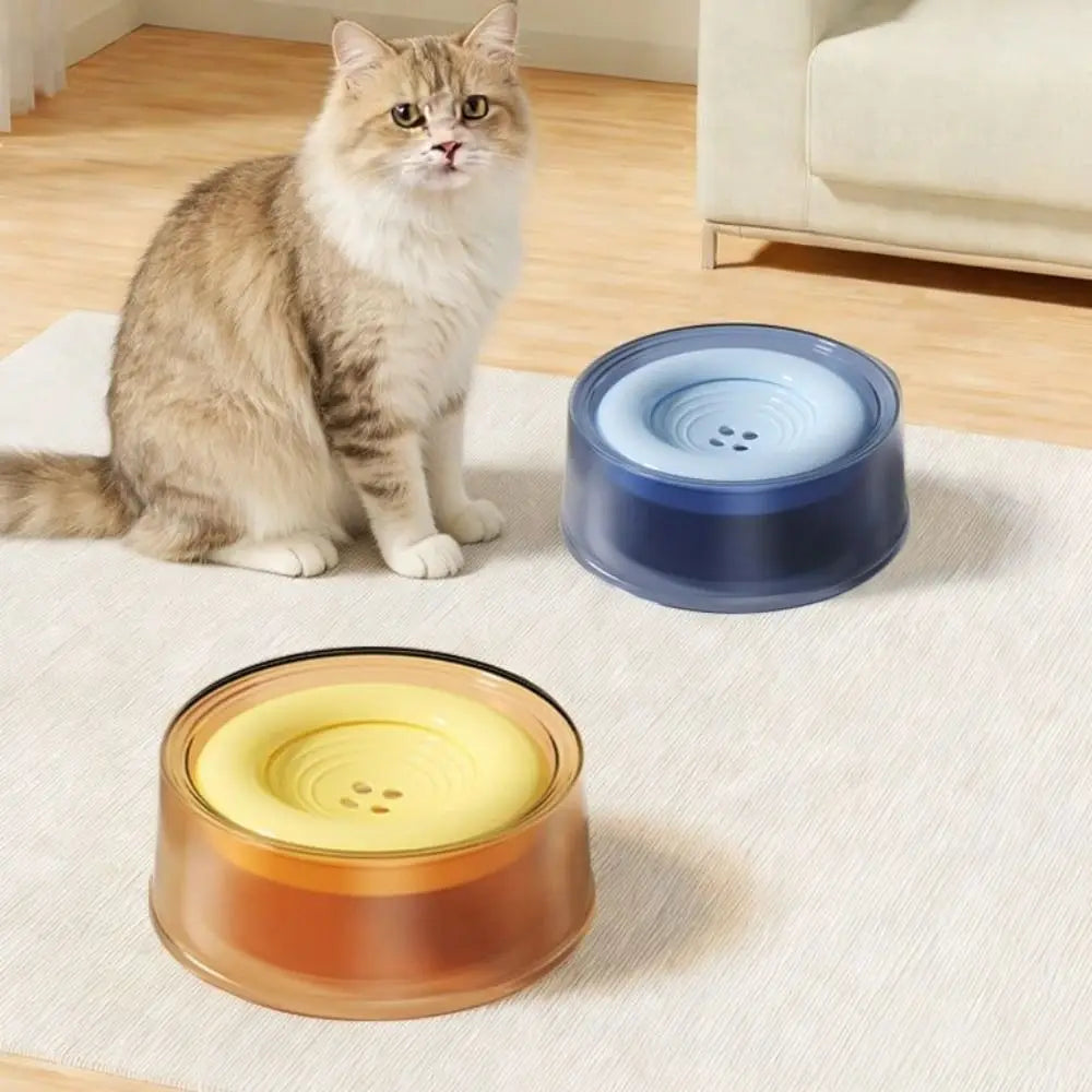 Non-Slip Floating Pet Water Bowl (Anti-Splash, Large Capacity, Spill-Proof)